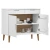 Komoda MOLDE bijela 90 x 40 x 80 cm od masivne borovine