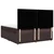 Vidaxl Box spring postelja z vzmetnico temno rjav 200x200 cm blago