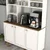 HANAH HOME Bohem 861 Višenamenska vitrina za kafe u beloj boji (845HCT5822)