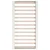 shumee vidaXL Posteljni okvir bel 100 x 200 cm masiven les