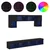 TV zidne jedinice s LED-om 6 pcs Crni hrast Konstruirano drvo