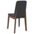 Vidaxl Jedilni stoli z blazinami 2 kosa Brown Solid Wood Rubber