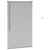 Venecijanski zastore Srebrno 130 x 70 cm Aluminij