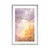 Plakat s paspartujem žareči obrisi gozda - 60x90 silver