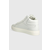 Kožne tenisice Calvin Klein HIGH TOP LACE UP W/ZIP boja: bijela, HM0HM01476