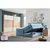 Esposa BOXSPRING POSTELJA 200 cm x 200 cm , tekstil modra