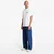 Majice Carhartt WIP S/S Arch Script T-Shirt UNISEX White/ Dark Navy L