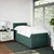 Vidaxl Box spring postelja z vzmetnico temno zelena 80x200 cm žamet