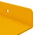 Lebdeća polica Zidne 4 pcs Žuta 40 x 8,5 x 2,5 cm Čelik
