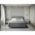 MID.YOU POSTELJA Z VZMETNICO 180 cm  x 200 cm , les, tekstil, leseni material siva