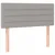 Vidaxl Box spring postelja z vzmetnico LED svetlo siva 90x190 cm blago