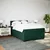 Vidaxl Box spring postelja z vzmetnico temno zelen 140x190 cm žamet