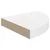 Plutajuće kutne police 2 kom. visoki sjaj bijele 25x25x3,8 cm MDF