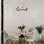 Rabalux Visilica Thric, LED 42W, 3500lm, 3000K, R60cm, Crna