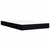 Vidaxl Box spring postelja z vzmetnico črn 120x200 cm blago