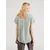 VERO MODA Bluza BUMPY  temno zelena / bela