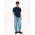 Tommy Jeans Majica  temno modra / bela