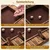 Costway Igra Shut The Box za 2-4 igralce z 2 kockama, rjava