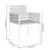 Vrtne stolice s jastucima 2 kom crne 54x61x83 cm od poliratana