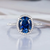 Prsten RO-35617 Blue - Srebrna / Plava / 62mm KP35617
