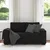 Vidaxl Dvosed črne barve 160x77x82 cm blago