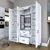 Hanah Home Komoda JE144 3114, 160x198.6x40 cm, Bela