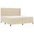 vidaXL vidaXL Box spring postelja z vzmetnico krem 200x200 cm, (22050905)