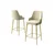 Hanah Home set od 6 barskih stolica Tera, krem tkanina Babyface, zlatne metalne noge