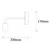 Opviq Zidna lampa E27 Max 40W, Crna