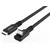 shumee Kabel USB 3.2 Gen 2x2 USB-C 4 m MC-USB3.2CC4-FA črne barve