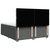 Vidaxl Box spring postelja z vzmetnico temno siva 200x200 cm blago