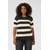 KAFFE CURVE Pulover KCLizzy antracit/bela