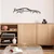 Opviq Zidna dekoracija Toyota Supra Silhouette, 70x15 cm, 1.5 mm, Crna