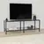 Hanah home TV Komoda Basic Tamnosivo-Crna