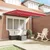 Okvir tende Crvena 300 x 250 cm Poliester s PU premazom