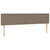 Krevet box spring s madracem LED smeđesivi 200x200 cm tkanina