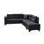 Atelier del Sofa Ugaona garnitura na razvlačenje Tloft Left, 230 x 285 cm, Antracit