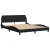 Krevet s madracem Hvar crni 160x200 cm od tkanine