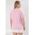 Trendyol Curve Ženska majica Tbbss25Bf00021, Roze