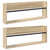 Polica za časopise s policom 2 pcs Sonoma hrast 80 x 12 x 30 cm