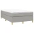 Den Box spring posteljni okvir svetlo siv 120x200 cm blago