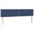 Vidaxl Box spring postelja z vzmetnico LED modra 200x200 cm blago