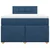 Vidaxl Box spring postelja z vzmetnico modra 120x190 cm blago