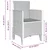 Vrtna stolica 2 pcs Bijelo 53 x 49 x 85 cm Polipropilen