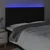 LED uzglavlje crno 200x5x118/128 cm od tkanine