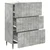 Ormar s ladicama Betonska siva 66 x 34,5 x 92 cm