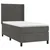 Vidaxl Box spring postelja z vzmetnico temno siv 90x190 cm žamet
