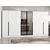 Hanah Home ormar sa reflektujućim staklom Nisa 20608, 360 cm, beli