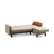 ATELIER DEL SOFA Ugaona garnitura i fotelja Polya L Beige