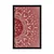 Plakat bela Mandala na rdečem ozadju - 20x30 white